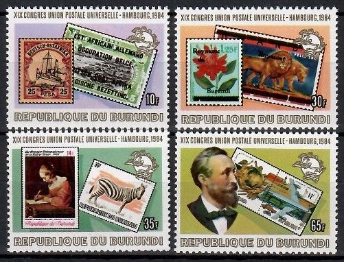 Znaczek Burundi 1984 Mi 1640-1643 Czyste **