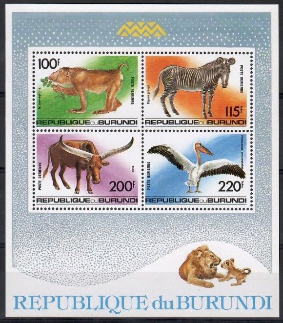Znaczek Burundi 1992 Mi bl 132C Czyste **