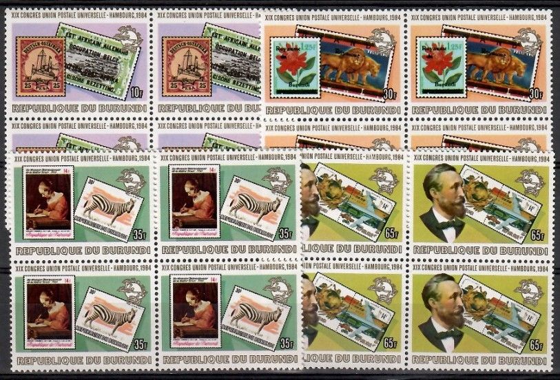 Znaczek Burundi 1984 Mi 1640-1643 Czyste **