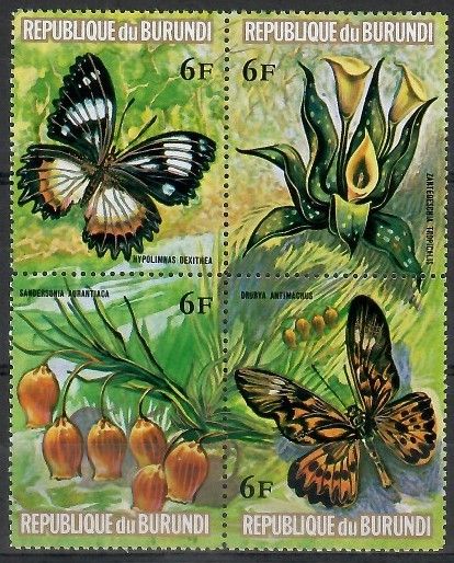 Znaczek Burundi 1973 Mi 979-982 Czyste **