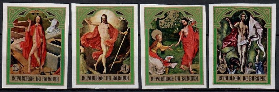 Znaczek Burundi 1969 Mi 484-487B Czyste **