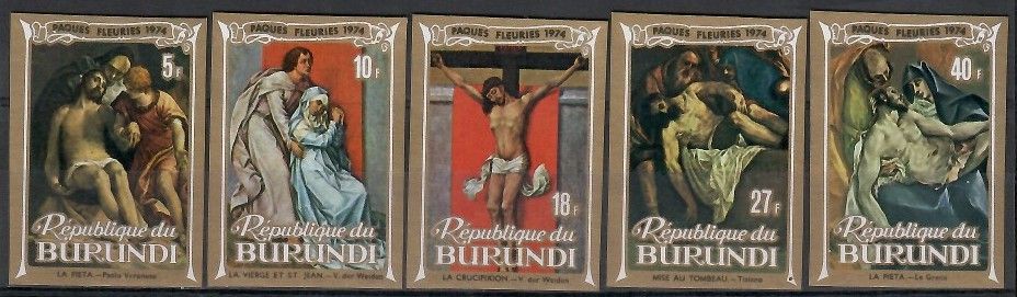Znaczek Burundi 1974 Mi 1029-1033B Czyste **