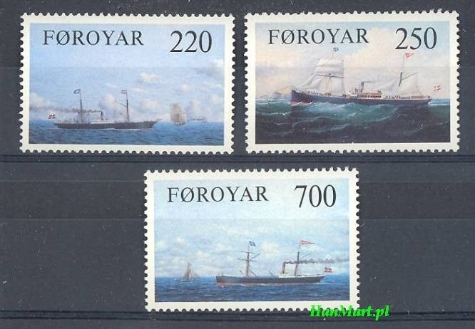Znaczek Wyspy Owcze 1983 Mi 79-81 Czyste **