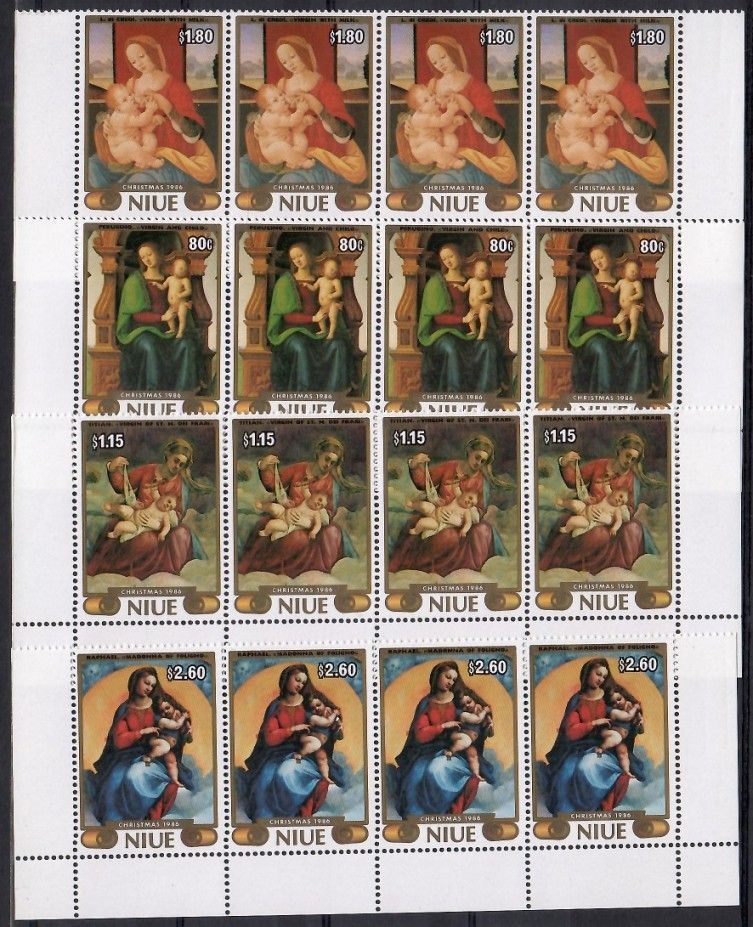 Znaczek Niue 1986 Mi 681-684 Czyste **