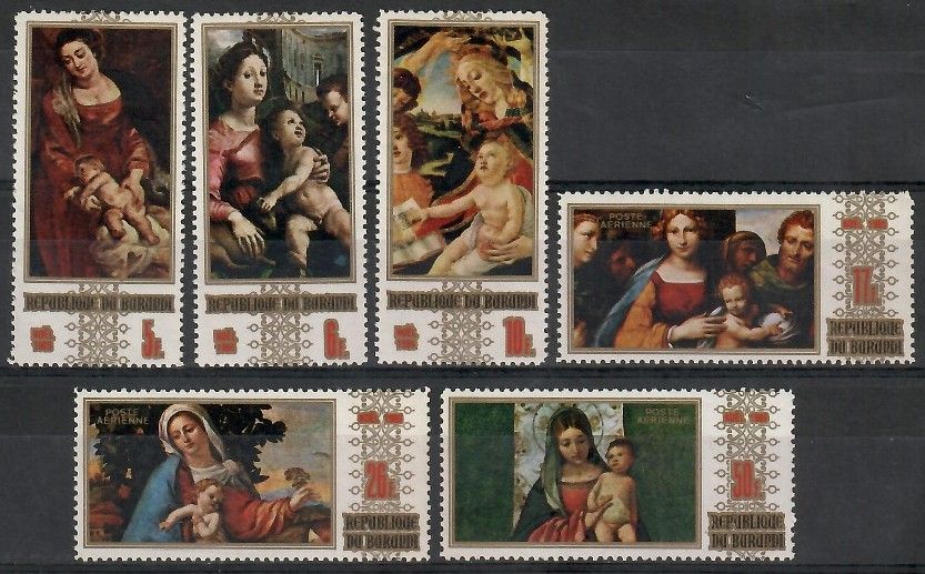Znaczek Burundi 1969 Mi 531-536 Czyste **