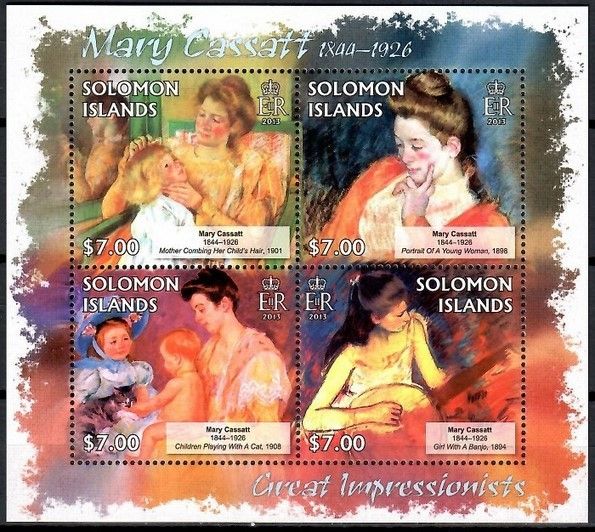Znaczek Wyspy Salomona 2013 Mi ark 1731-1734 Czyste **