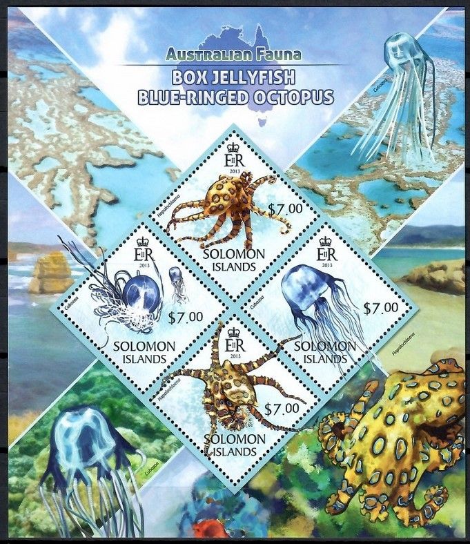 Znaczek Wyspy Salomona 2013 Mi ark 1907-1910 Czyste **