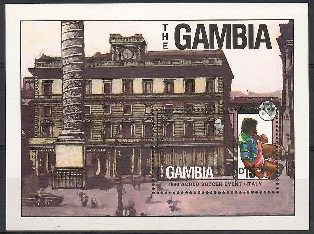 Znaczek Gambia 1989 Mi bl 73 Czyste **