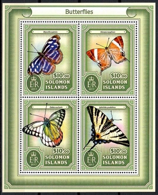 Znaczek Wyspy Salomona 2017 Mi ark 4250-4253 Czyste **