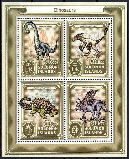 Znaczek Wyspy Salomona 2017 Mi ark 4255-4258 Czyste **