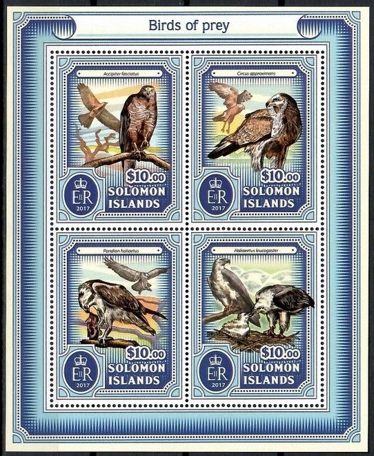Znaczek Wyspy Salomona 2017 Mi ark 4265-4268 Czyste **