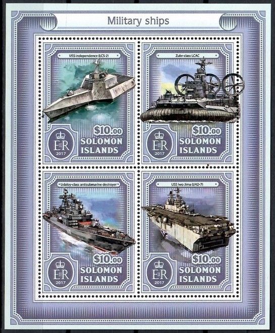 Znaczek Wyspy Salomona 2017 Mi ark 4275-4278 Czyste **