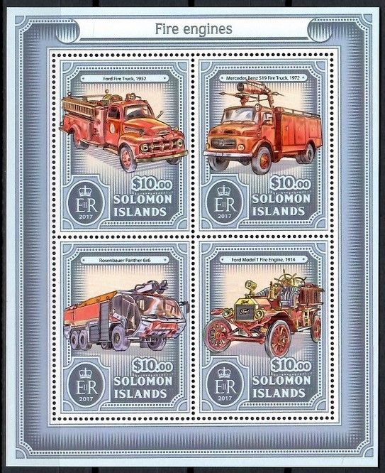 Znaczek Wyspy Salomona 2017 Mi ark 4285-4288 Czyste **