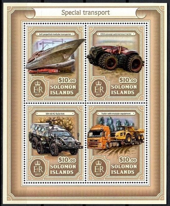 Znaczek Wyspy Salomona 2017 Mi ark 4290-4293 Czyste **