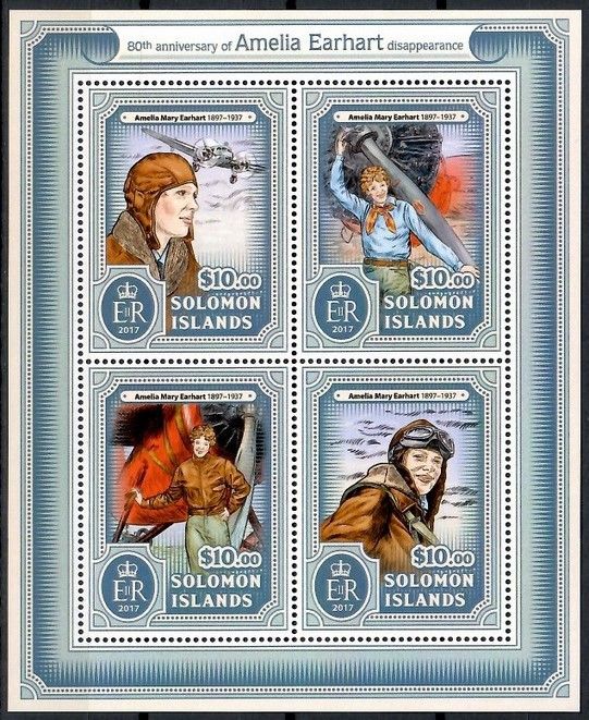 Znaczek Wyspy Salomona 2017 Mi ark 4300-4303 Czyste **