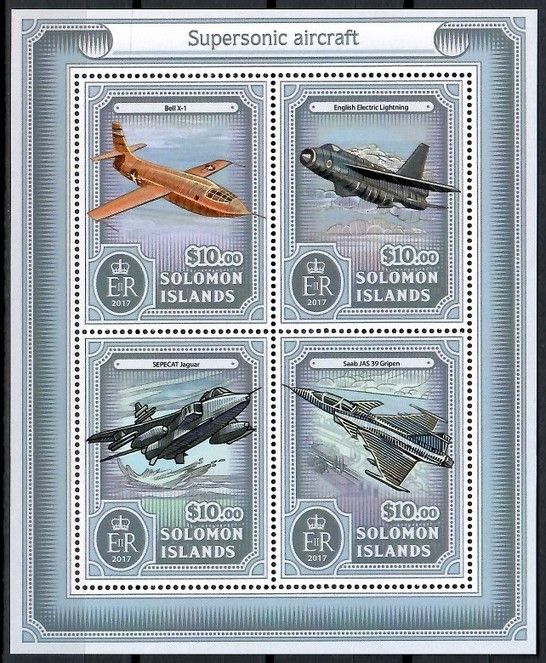 Znaczek Wyspy Salomona 2017 Mi ark 4305-4308 Czyste **
