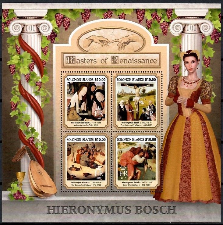 Znaczek Wyspy Salomona 2017 Mi ark 4330-4333 Czyste **