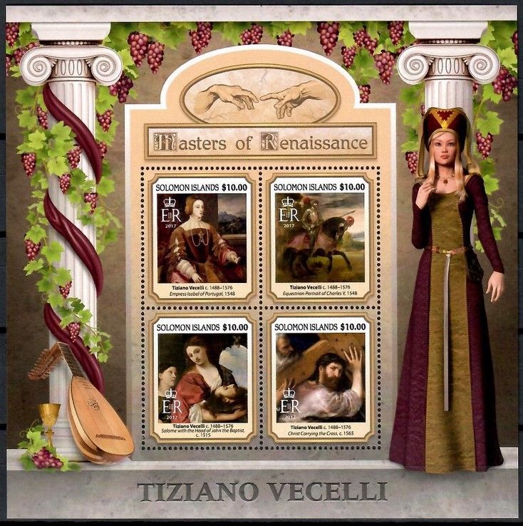 Znaczek Wyspy Salomona 2017 Mi ark 4355-4358 Czyste **