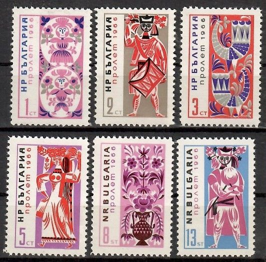 Znaczek Bułgaria 1966 Mi 1593-1598 Czyste **