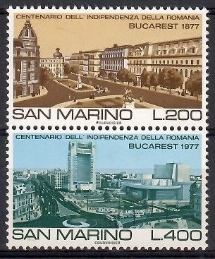 Znaczek San Marino 1977 Mi 1145-1146 Czyste **