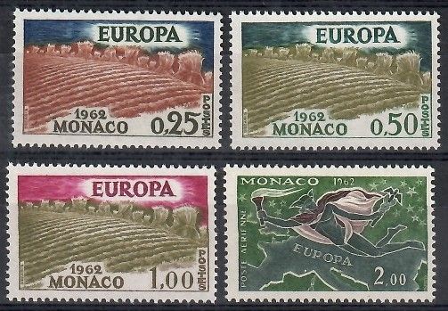 Znaczek Monako 1962 Mi 695-698 Czyste **