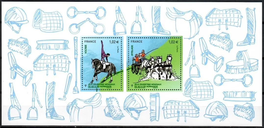 Znaczek  Francja 2014 Mi bl 265 Czyste **