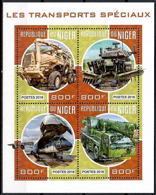Znaczek Niger 2018 Mi ark 5673-5676 Czyste **