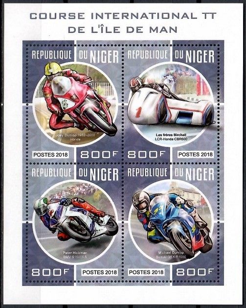 Znaczek Niger 2018 Mi ark 5678-5681 Czyste **
