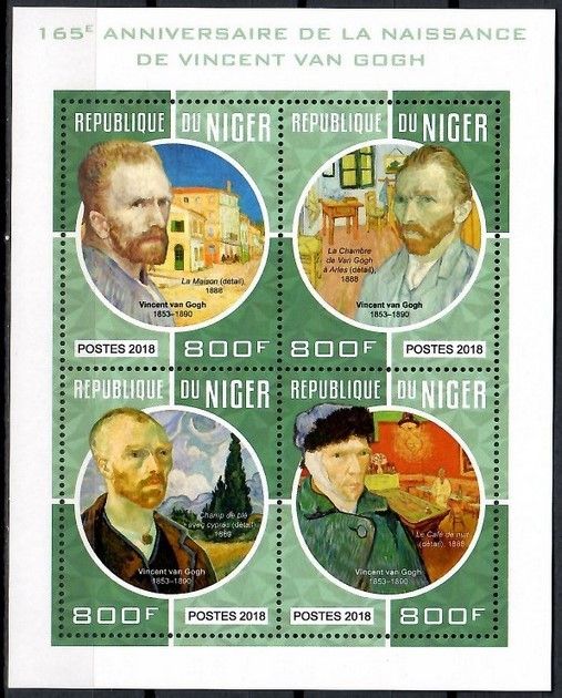 Znaczek Niger 2018 Mi ark 5688-5691 Czyste **
