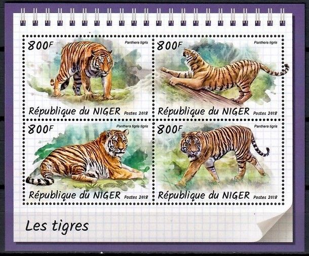 Znaczek Niger 2018 Mi ark 5773-5776 Czyste **