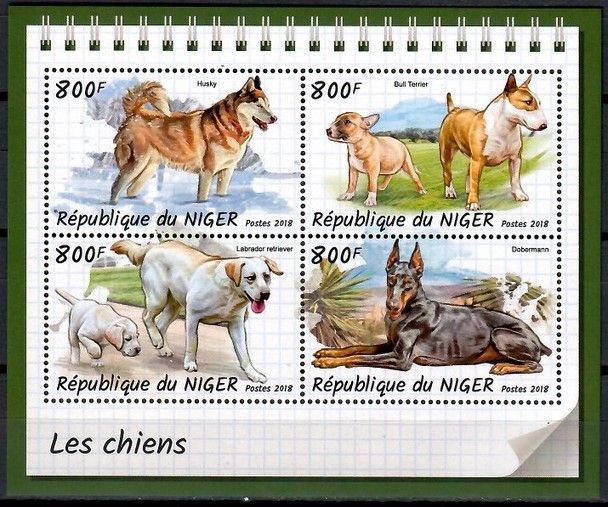 Znaczek Niger 2018 Mi ark 5783-5786 Czyste **