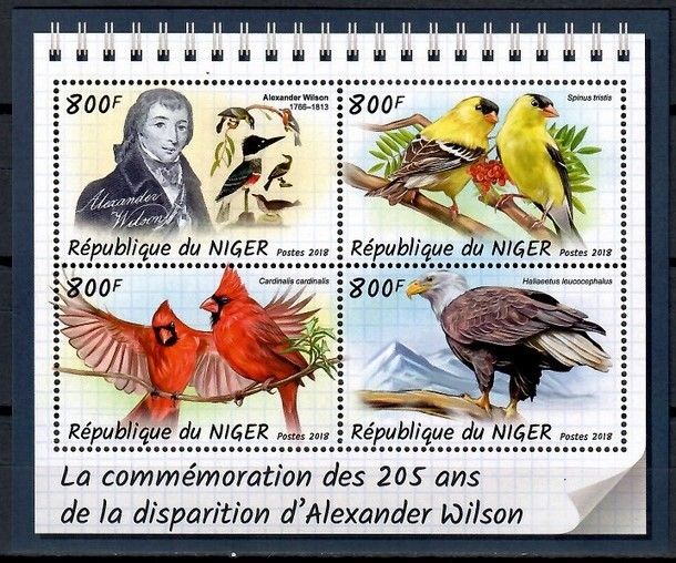 Znaczek Niger 2018 Mi ark 5793-5796 Czyste **