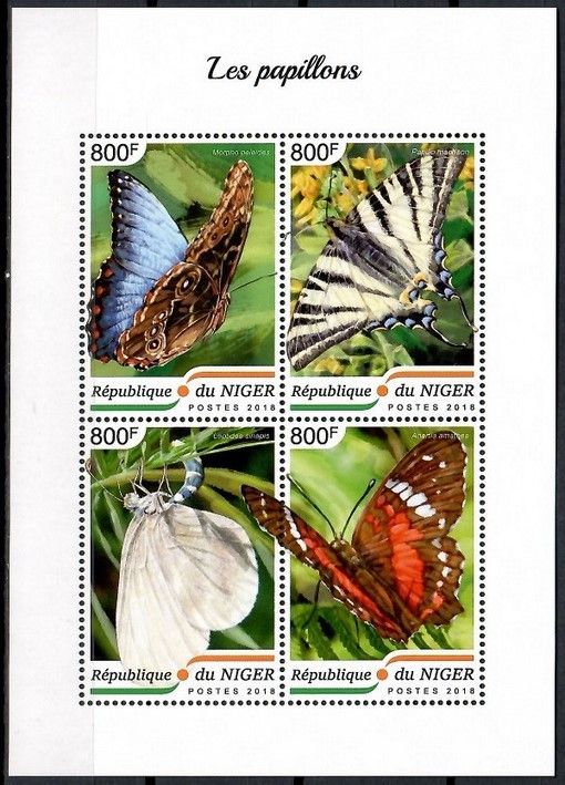 Znaczek Niger 2018 Mi ark 5868-5871 Czyste **