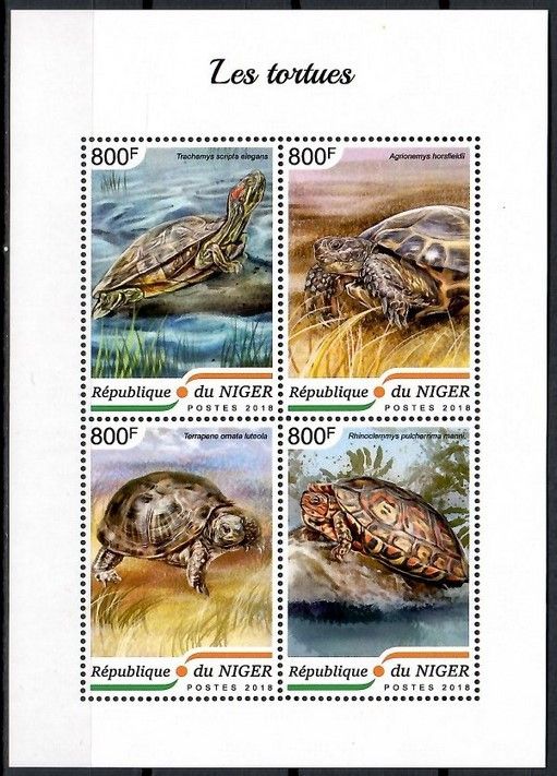 Znaczek Niger 2018 Mi ark 5873-5876 Czyste **