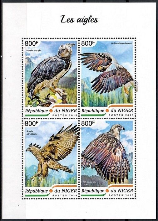Znaczek Niger 2018 Mi ark 5883-5886 Czyste **