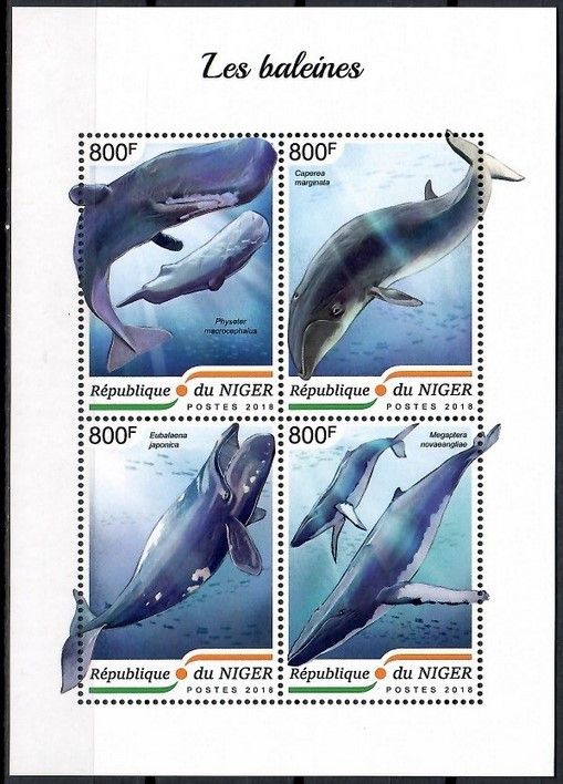 Znaczek Niger 2018 Mi ark 5888-5891 Czyste **
