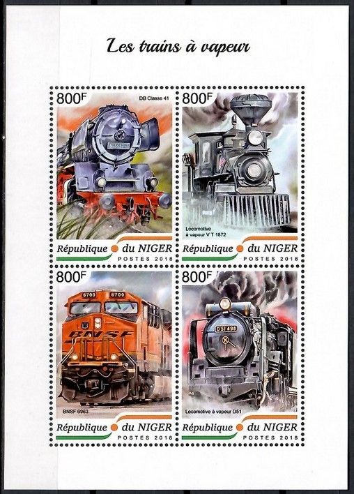 Znaczek Niger 2018 Mi ark 5908-5911 Czyste **