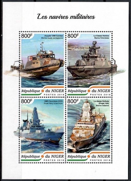 Znaczek Niger 2018 Mi ark 5913-5916 Czyste **