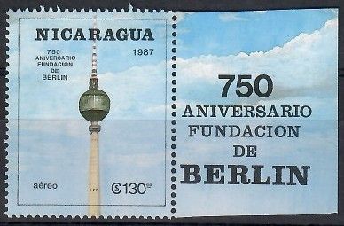 Znaczek Nikaragua 1987 Mi 2815 Czyste **
