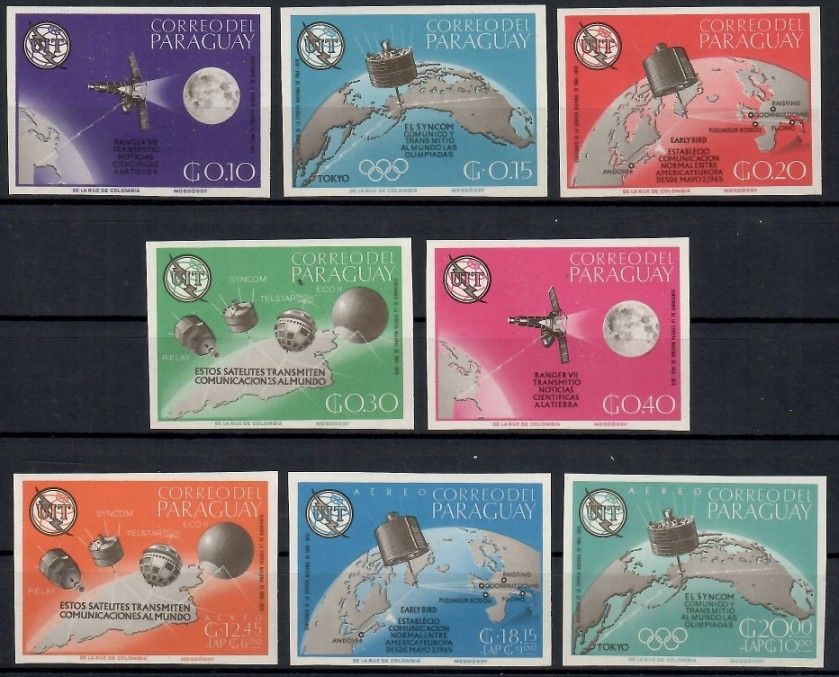 Znaczek Paragwaj 1965 Mi 1479-1486 Czyste **