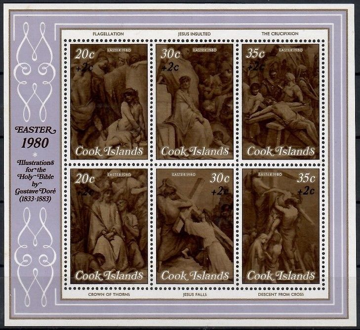 Znaczek Wyspy Cooka 1980 Mi bl 93 Czyste **