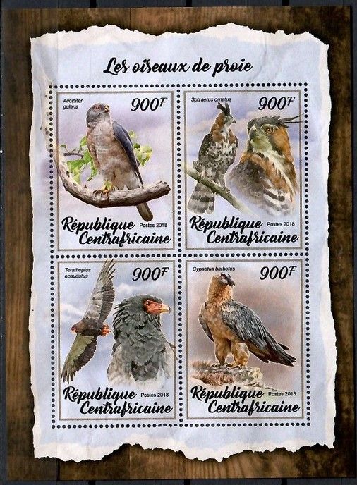 Znaczek Republika Środkowoafrykańska 2018 Mi ark 7585-7588 Czyste **