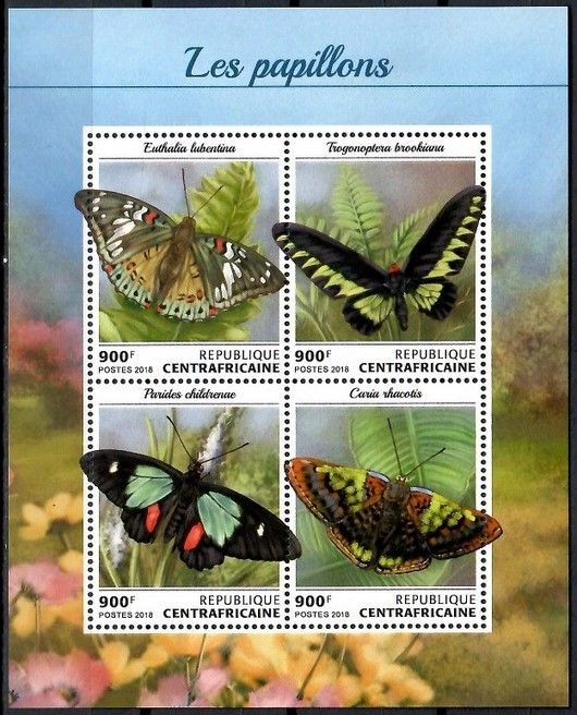 Znaczek Republika Środkowoafrykańska 2018 Mi ark 7852-7855 Czyste **