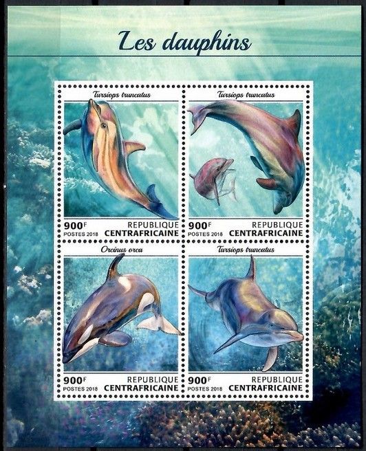 Znaczek Republika Środkowoafrykańska 2018 Mi ark 7882-7885 Czyste **