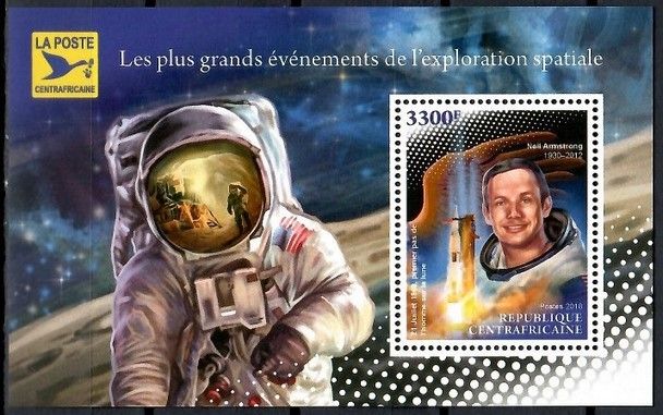 Znaczek Republika Środkowoafrykańska 2018 Mi bl 1852 Czyste **