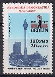 Znaczek Madagaskar 1987 Mi 1095 Czyste **