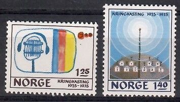 Znaczek Norwegia 1975 Mi 712-713 Czyste **