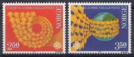 Znaczek Norwegia 1983 Mi 887-888 Czyste **