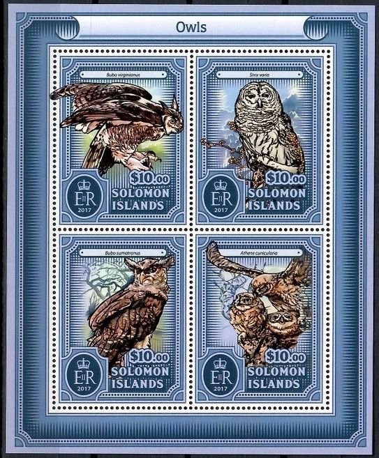 Znaczek Wyspy Salomona 2017 Mi ark 4381-4384 Czyste **