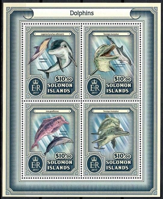 Znaczek Wyspy Salomona 2017 Mi ark 4386-4389 Czyste **